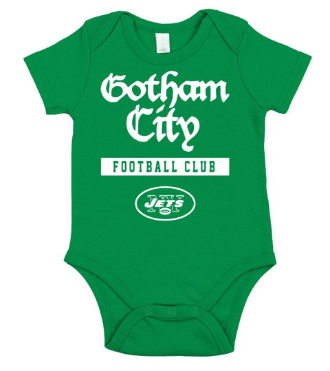 New York Jets Gotham City Football Club Short Sleeve Baby One-Piece