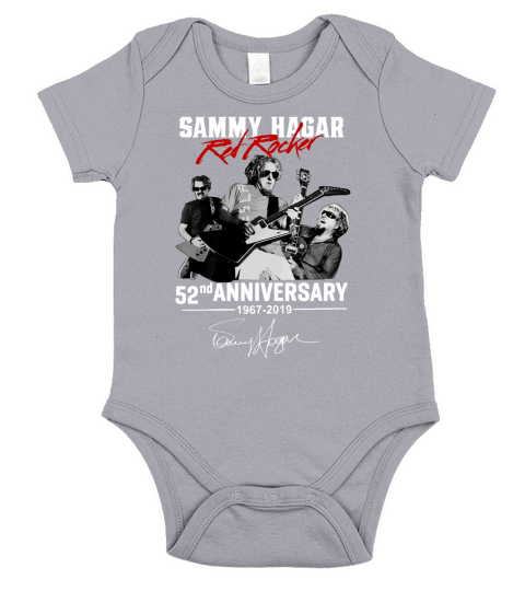 Sammy Hagar The Red Rocker 52nd anniversary 1967-2019 signature shirt Short Sleeve Baby One-Piece
