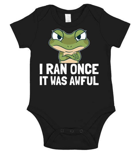 Sarcastic Running Quote Short Sleeve Baby One-Piece
