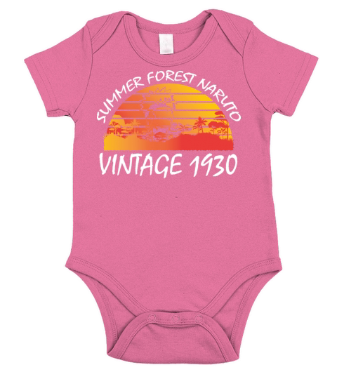 Summer Forest Vintage 1930 Short Sleeve Baby One-Piece