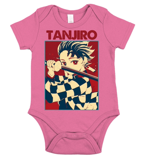 Tanjiro Demon Slayer Kimetsu No Yaiba  Anime - Baby Onesie Short Sleeve Baby One-Piece