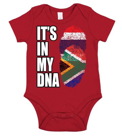 Thai And South African Vintage Heritage DNA Flag Short Sleeve Baby One-Piece