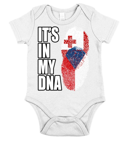 Tongan And Czech Mix Heritage DNA Flag Short Sleeve Baby One-Piece