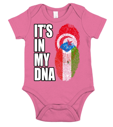 Tunisian And Equatorial Guinean Mix Heritage DNA F Short Sleeve Baby One-Piece