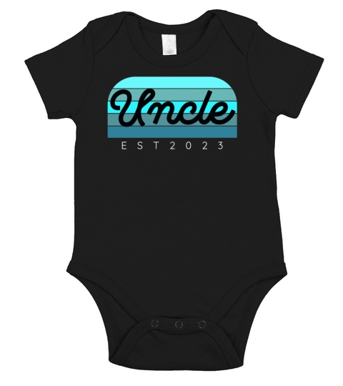 UNCLE Est 2023 hat Perfect gift retro vintage Short Sleeve Baby One-Piece