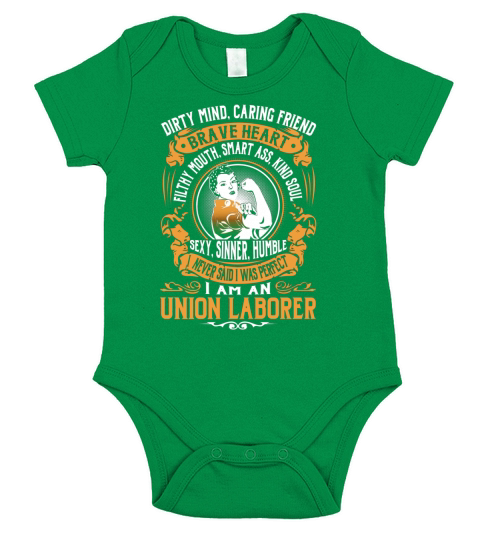 Union Laborer - I Never Said I Was Perfect - Job Shirt Short Sleeve Baby One-Piece