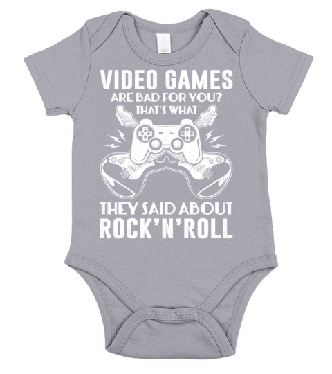 Video Games Are Bad For You - Classic Video Games Short Sleeve Baby One-Piece