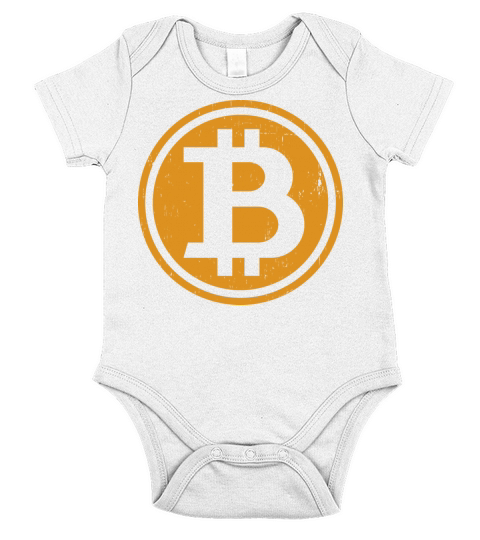 Vintage Bitcoin Short Sleeve Baby One-Piece