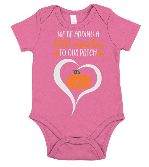 Were Adding Little Pumpkin to Our Patch Halloween Short Sleeve Baby One-Piece