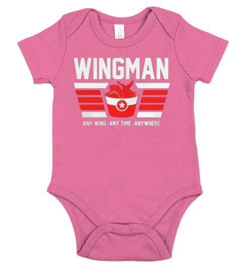 Wingman buffalo chicken wing lover Short Sleeve Baby One-Piece