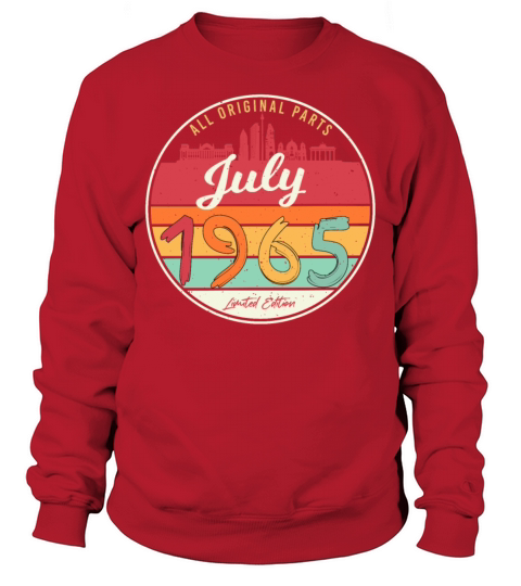 1965 July Vintage Sweatshirt Unisex