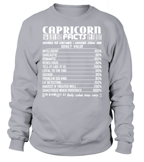 Capricorn Facts Sweatshirt Unisex