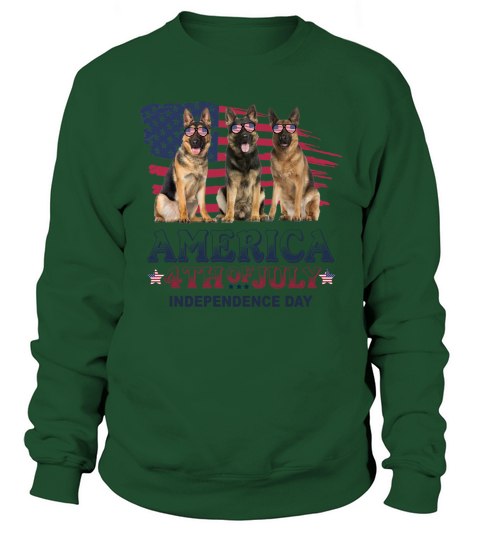 German Shepherd America 4th Of July Sweatshirt Unisex