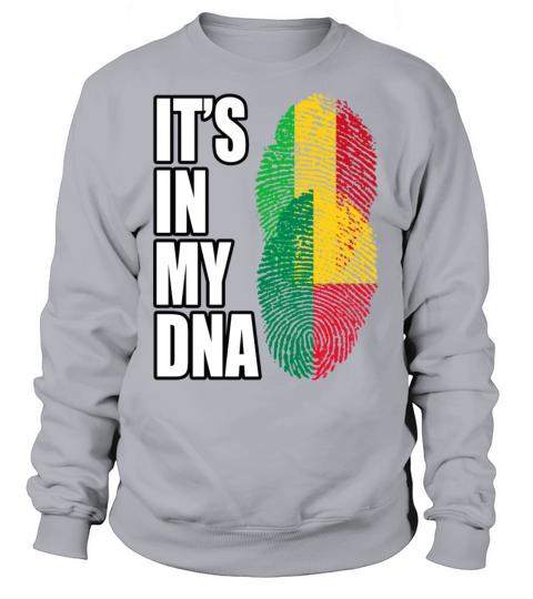 Malian And Benin Mix Heritage DNA Flag Sweatshirt Unisex