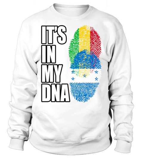Malian And Honduran Mix Heritage DNA Flag Sweatshirt Unisex