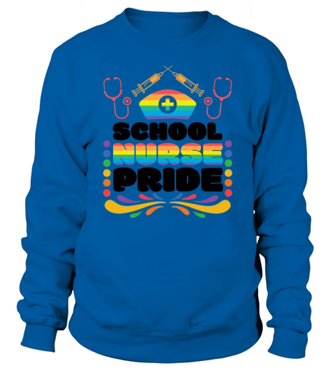 School Nurse Stethoscope Lesbian Gay LGBTQ Sweatshirt Unisex