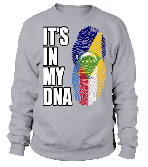 Tokelauan And Comoran Mix Heritage DNA Flag Sweatshirt Unisex