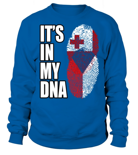 Tongan And Czech Mix Heritage DNA Flag Sweatshirt Unisex