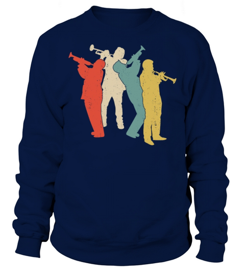 Trumpet Player Retro Vintage Sweatshirt Unisex