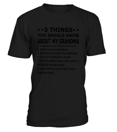 5 things you should know about my grandma - Baby Onesie T-Shirt Unisex
