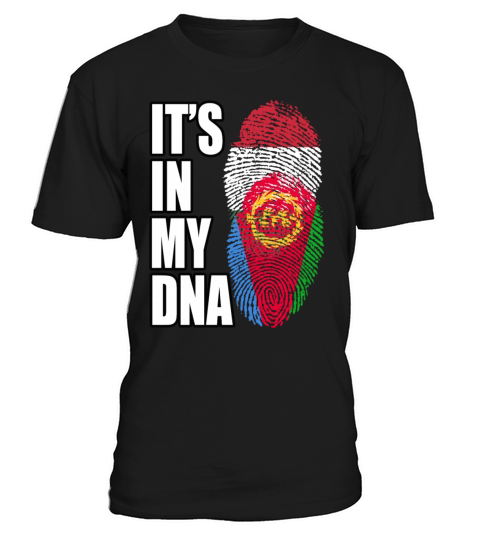 Hungarian And Eritrean Mix Heritage DNA Flag T-Shirt Unisex