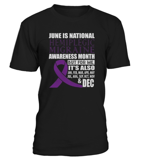 June is national Hemiplegic migraine awareness month T-Shirt Unisex