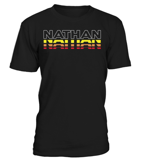 Nathan First Name Funny Vintage Sunset Nathan T-Shirt Unisex