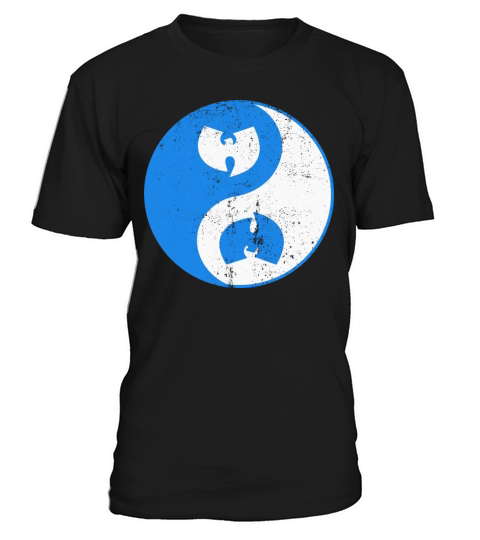 yin and yang wutang white and light blue T-Shirt Unisex