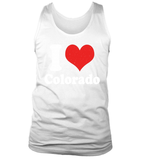 America Citizen US State Love I Heart Colorado Tank Top Unisex