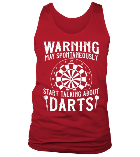 Darts Board Vintage Warning May Tank Top Unisex