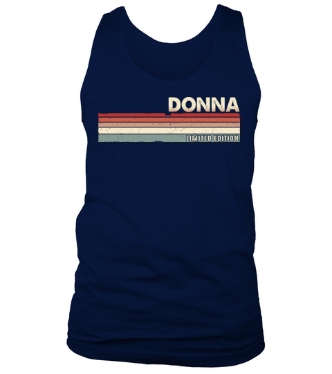 Donna Funny Retro Vintage Name Surname 80s 90s Tank Top Unisex