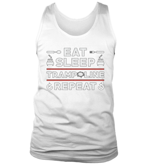 Eat Sleep Trampoline Repeat Gymnast Trampolining Tank Top Unisex