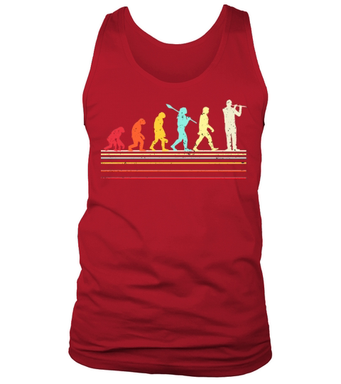 Funny Flute Shirt Retro Vintage Evolution Of Man Tank Top Unisex