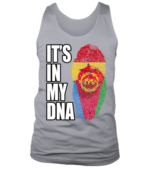 Ghanaian And Eritrean Mix Heritage DNA Flag Tank Top Unisex