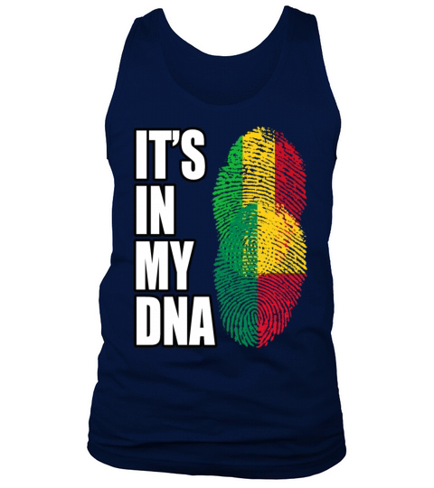 Malian And Benin Mix Heritage DNA Flag Tank Top Unisex