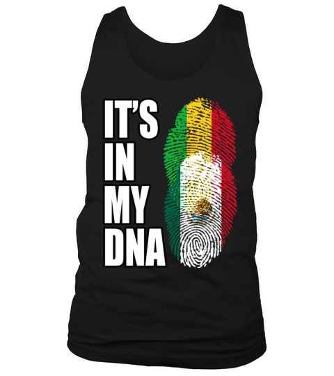 Malian And Mexican Mix Heritage DNA Flag Tank Top Unisex