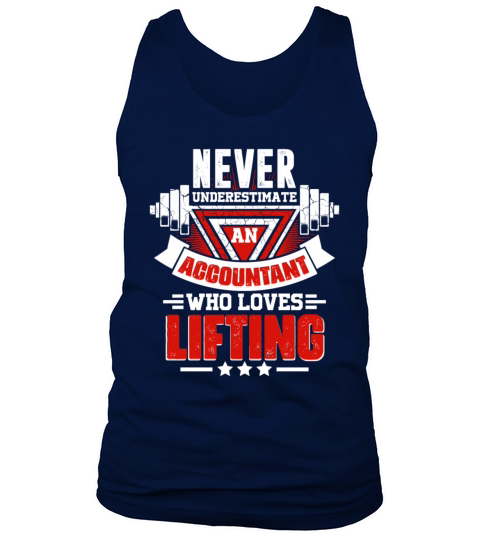 Never Underestimate Accountant Gym Workout Fitness Tank Top Unisex
