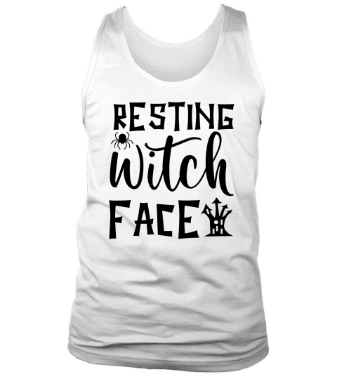 Resting Witch Face Halloween Costume Tank Top Unisex