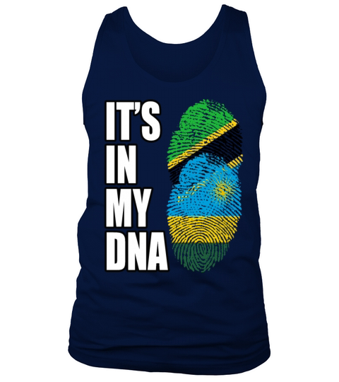 Tanzanian And Rwandan Vintage Heritage DNA Flag Tank Top Unisex