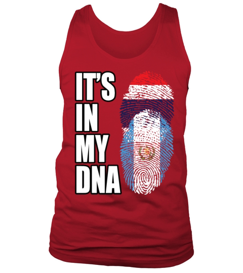 Thai And Guatemalan Vintage Heritage DNA Flag Tank Top Unisex