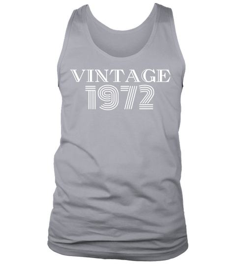 Vintage 1972 50th Birthday Tank Top Unisex