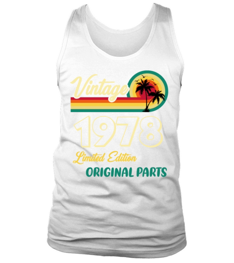 Vintage 1978 Limited Edition Original Parts Tank Top Unisex