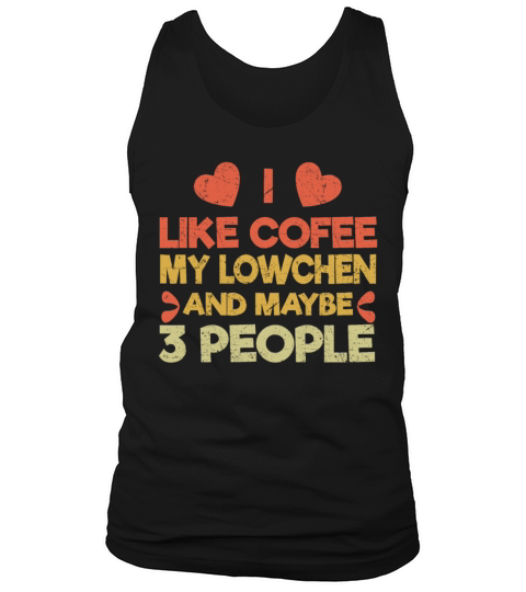 Vintage Pet Dog Like Coffee Love Lowchen Tank Top Unisex