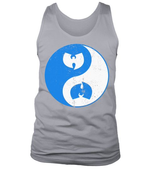 yin and yang wutang white and light blue Tank Top Unisex