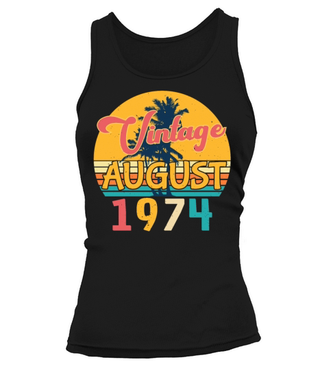 1974 August Vintage Tank top Woman