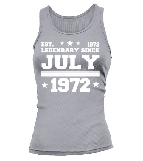 50th birthday July vintage 1972 gift idea Tank top Woman