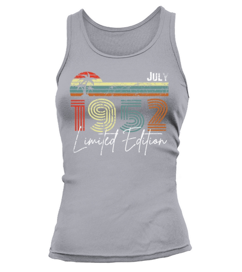 70 Years July 1952 Vintage Limited Edition Tank top Woman
