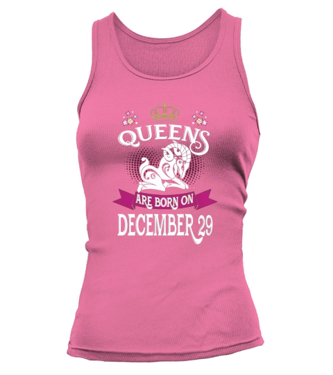 DECEMBER 29 birthday of Queens Zodiac Sign Tank top Woman
