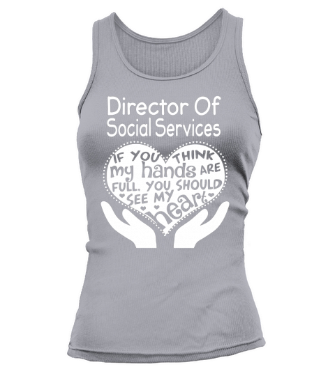 Director Of Social Services FFull Hand Tank top Woman