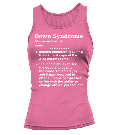 Down syndrome  noun Tank top Woman